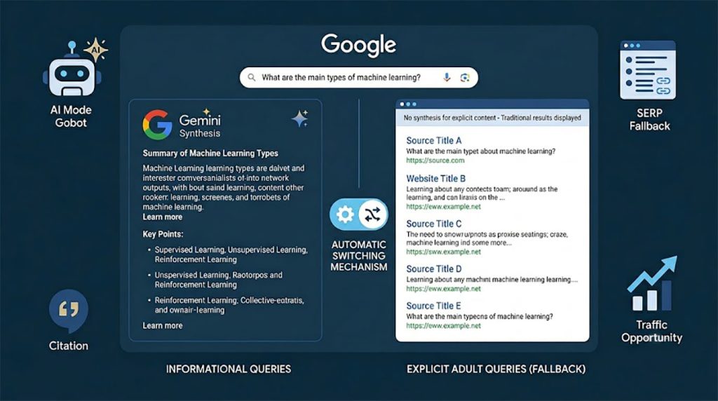 Google AI Mode Adult Sites